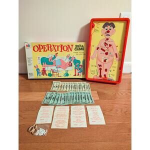 VTG 1965 Operation Game Milton Bradley Smoking Doctor Rare Tested Works!